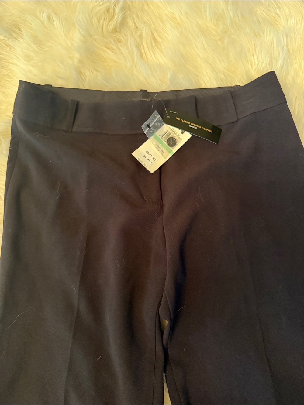 BCBG Womens Cropped Black Dress Pants - Sleek Tailored Look